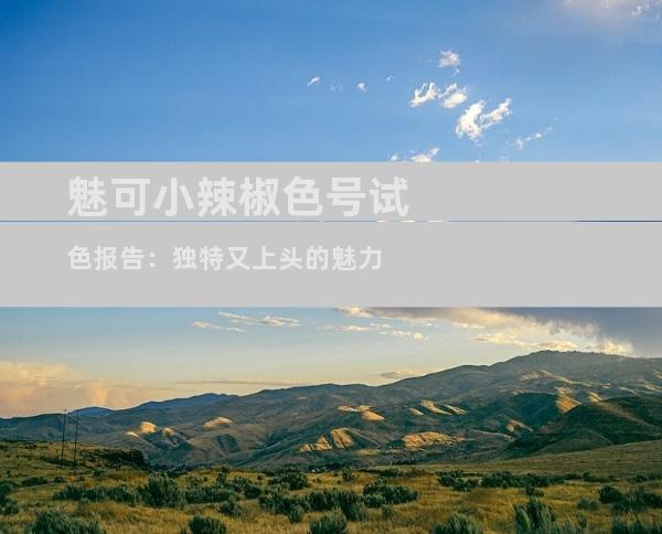 魅可小辣椒色号试色报告：独特又上头的魅力